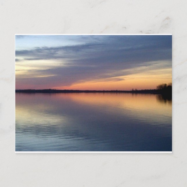 Lake Champlain Sonnenuntergang von Alburgh, VT Postkarte (Vorderseite)