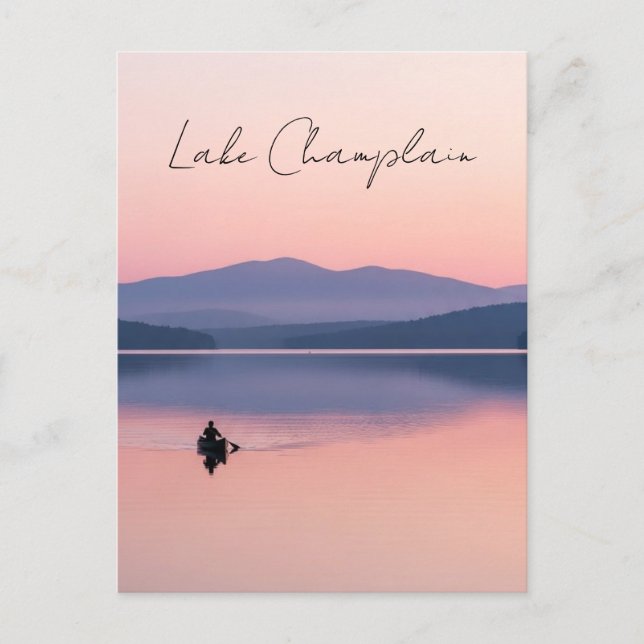 Lake Champlain Vermont Travel Postkarte (Vorderseite)