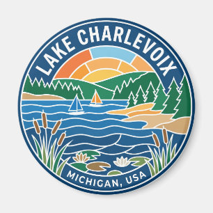 Lake Charlevoix Michigan Magnet