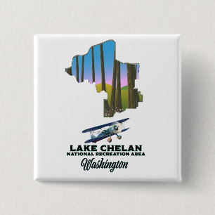 Lake Chelan National Recreation Area, Washington Button