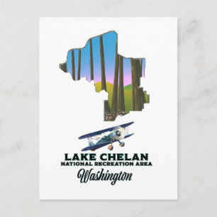 Lake Chelan National Recreation Area, Washington Postkarte