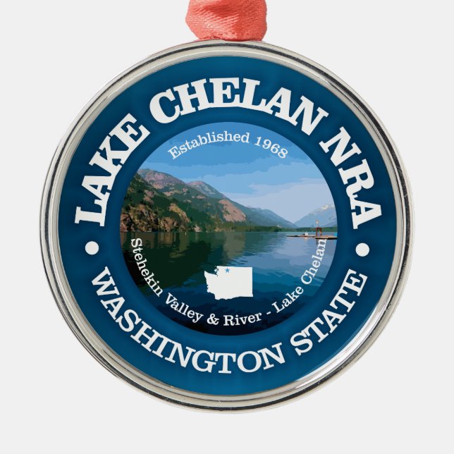 Lake Chelan NRA Ornament Aus Metall (Vorne)