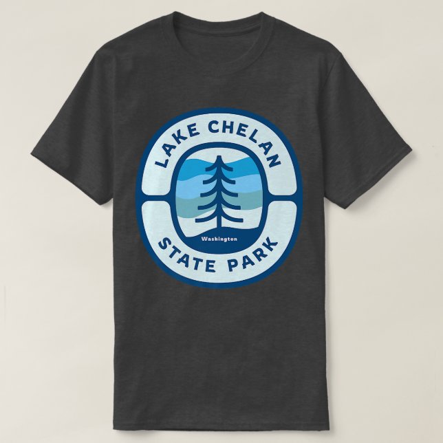 Lake Chelan Staat Park Washington WA Vacation Souv T-Shirt (Design vorne)