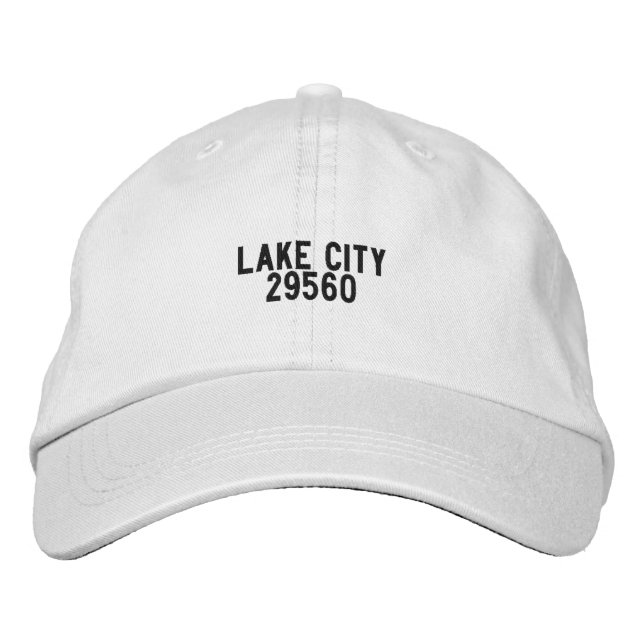 Lake City South Carolina Hat Bestickte Baseballkappe (Vorderseite)