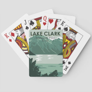 Lake Clark National Park Alaska Vintage  Spielkarten
