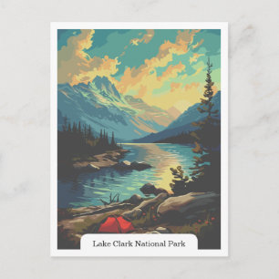 Lake Clark Nationalpark, Alaska USA Postkarte