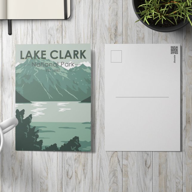 Lake Clark Nationalpark Alaska Vintag Postkarte (Von Creator hochgeladen)