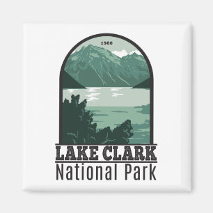 Lake Clark Nationalpark Alaska Vintage Magnet