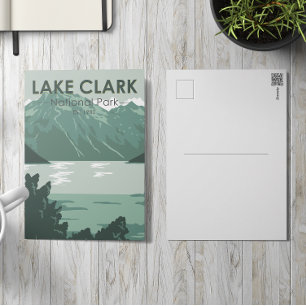 Lake Clark Nationalpark Alaska Vintage Postkarte