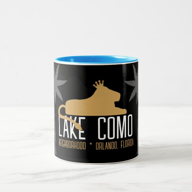 Lake Como Nachbarschaft Zweifarbige Tasse (Mittel)