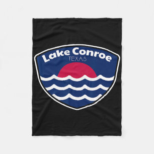 Lake Conroe Texas Fischen  Fleecedecke