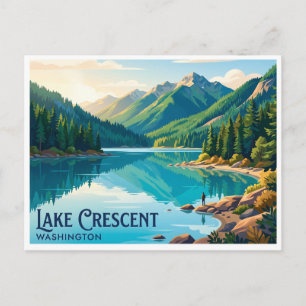 Lake Crescent Port Angeles Washington Postkarte