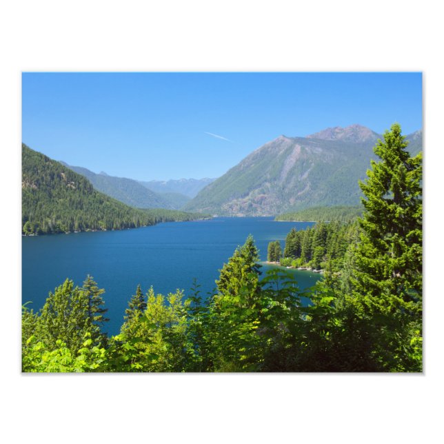 Lake Cushman Summer Print Fotodruck (Vorne)