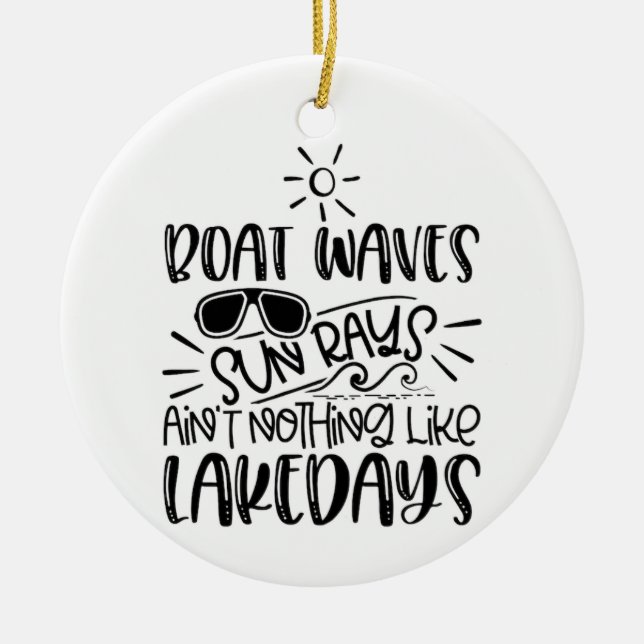 **LAKE DAYS** CHRISTMAS KERAMIK ORNAMENT (Vorne)