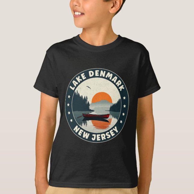 Lake Denmark New Jersey Sunset T Shirt  (Vorderseite)