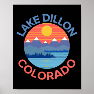 Lake Dillon Colorado Angeln Wandern Bootfahren Poster