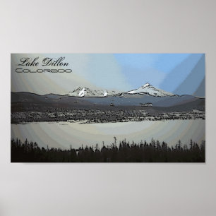 Lake Dillon Colorado landschaftliches Poster
