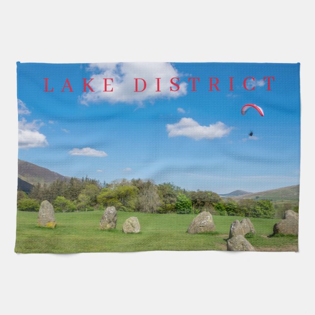 Lake District Castlerigg Stone Circus Teetuch Geschirrtuch (Horizontal)