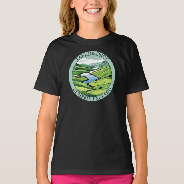Lake District Cumbria England T-Shirt (Vorderseite)