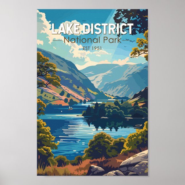 Lake District National Park England Reisen Poster (Vorne)
