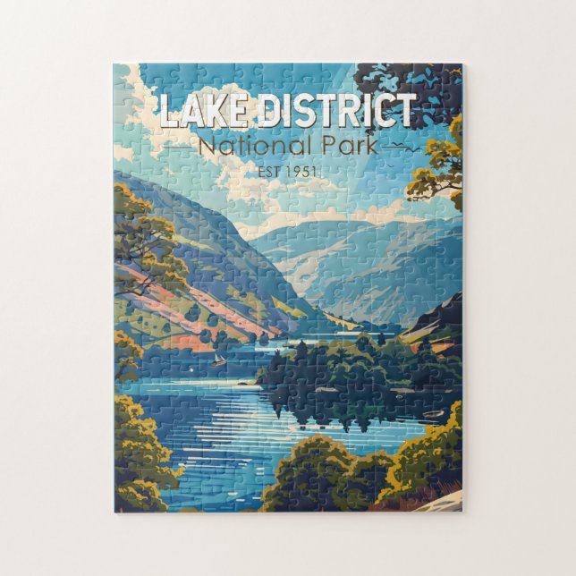 Lake District National Park England Reisen Puzzle (Vertikal)