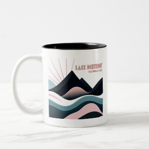 Lake District National Park Farbige Hügel Zweifarbige Tasse