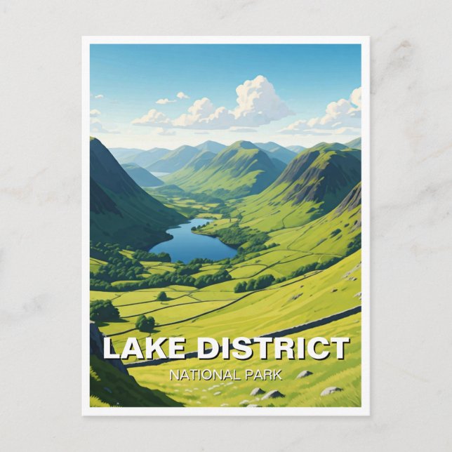 Lake District National Park Großbritannien Postkarte (Vorderseite)