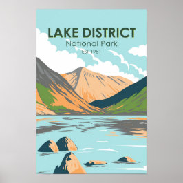 Lake District National Park Wasdale Head England Poster