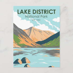 Lake District National Park Wasdale Head England Postkarte