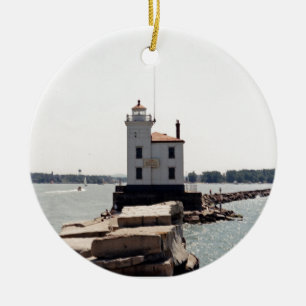 Lake Erie Lighthouse Keramik Ornament