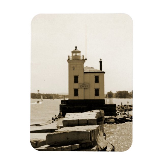 Lake Erie Lighthouse Magnet (Vertikal)