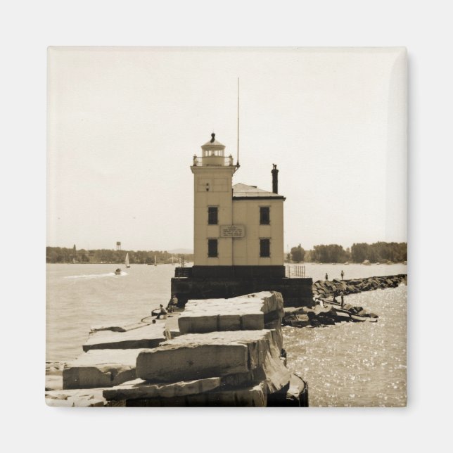 Lake Erie Lighthouse Magnet (Vorne)