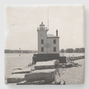 Lake Erie Lighthouse Steinuntersetzer