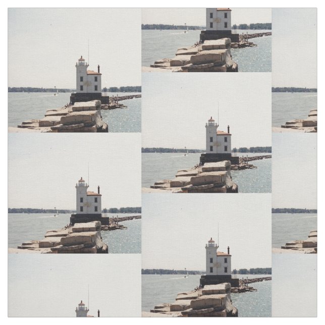 Lake Erie Lighthouse Stoff (Muster)