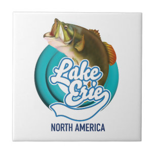 Lake Erie Nordamerika Angel-Logo Fliese