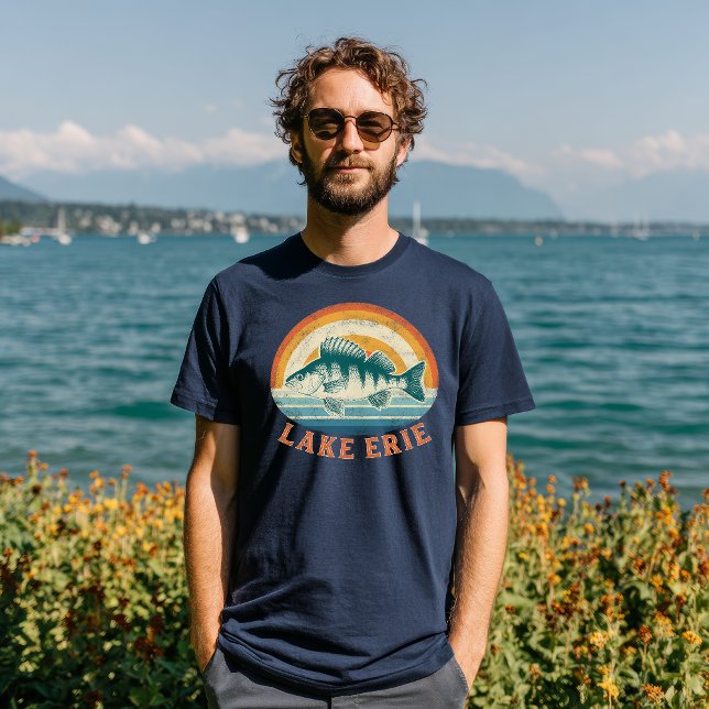 Lake Erie Perch Fishing Sunrise to Sunset T-Shirt (Von Creator hochgeladen)