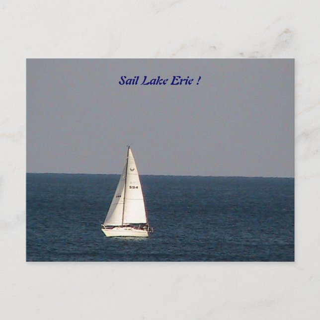 Lake Erie Postcard Postkarte (Vorderseite)