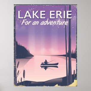 Lake Erie Reiseplakat Poster