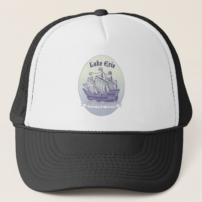 Lake Erie Sailing Ship Truckerkappe (Vorderseite)