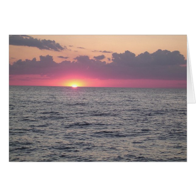 Lake Erie Sunset - Euclid, Ohio (Vorderseite (Horizontal))