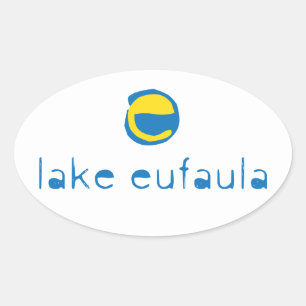 Lake Eufaula Ovaler Aufkleber