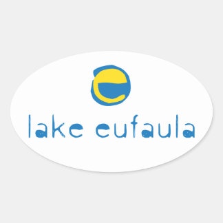Lake Eufaula Ovaler Aufkleber
