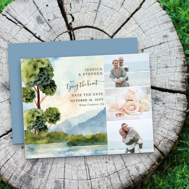 Lake Evergreen Wassercolor 3 Foto Save the Date (Von Creator hochgeladen)