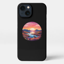 Lake Ewe Sunset in Schottland iPhone 13 Hülle