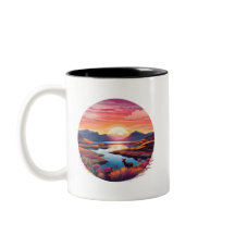 Lake Ewe Sunset in Schottland