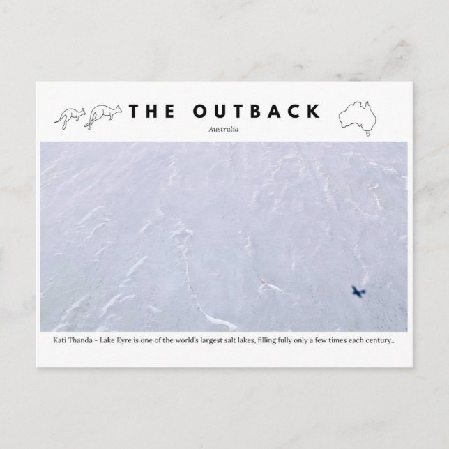 Lake Eyre - Kati Thanda Salt Lake Postkarte (Vorderseite)