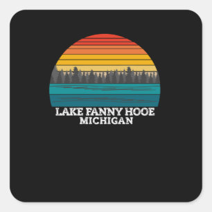 Lake Fanny Hooe Michigan Quadratischer Aufkleber