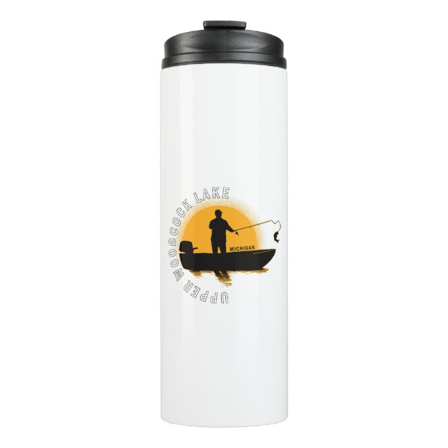 Lake Fishing Michigan Thermosbecher (Vorderseite)