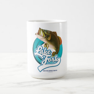 Lake Fork Texas Fishing-Logo. Kaffeetasse