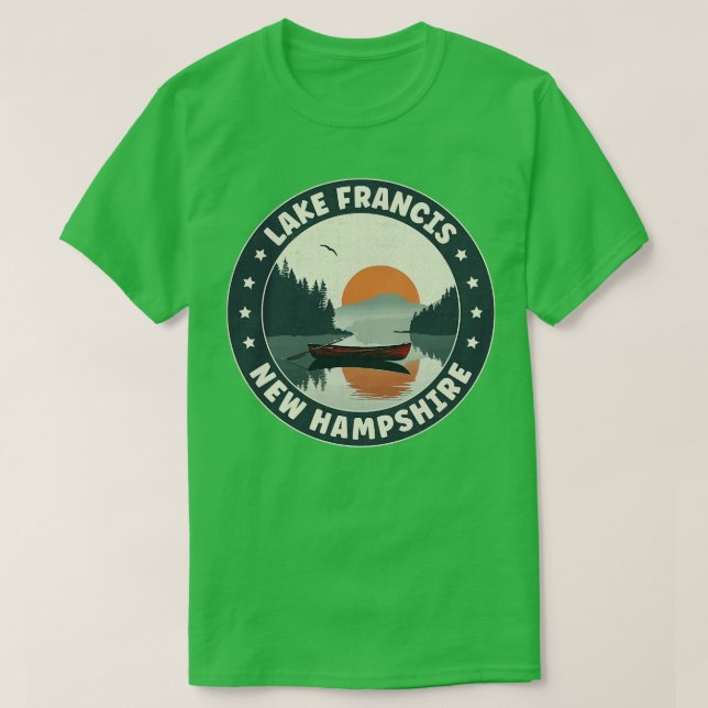 Lake Francis New Hampshire Sunset T-Shirt (Design vorne)